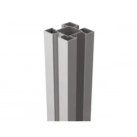 OSMO Aluminiumpfosten Typ C 9 x 100 cm Grau/Aluminium