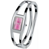 Feminine Tavolino Spangenuhr Damenuhr Stahl Silber Pink Farben Uhr Armbanduhr