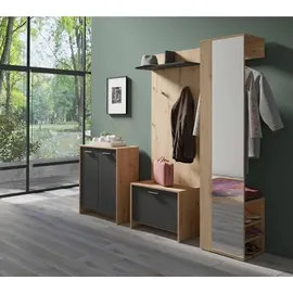 byLIVING Garderobenpaneel Ben Eiche Braun