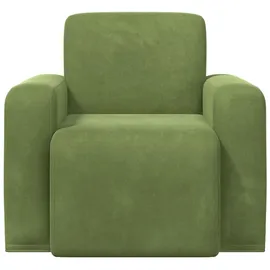 vidaXL Relaxsessel 61 x 95 x 69 cm Hellgrün Samt
