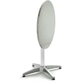 Oviala Business Runder neigbarer Gartentisch aus Aluminium