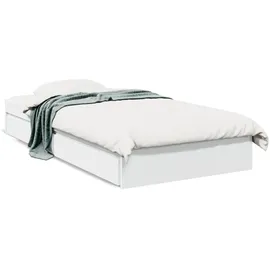 vidaXL Bettgestell 100 x 200 cm Weiß