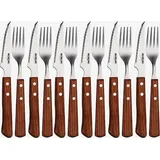 Michelino 12-tlg. Steakbesteck Set Besteckset Gabel Messer Steakmesser für 6 Personen