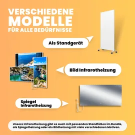 bringer-germany Bringer® Infrarotheizung - 600 (BRIH600) / BRTT: Steck-Thermostat programmierbar / Weiß