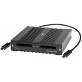 Sonnet Technologies Sonnet SF3 Series - Red MINI-MAG Edition - Speichergehäuse (USB 3.1), Speicherkartenlesegerät, Schwarz
