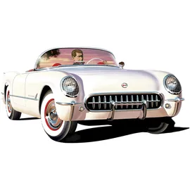 Round2 1953 Chevy Corvette Fabrik Farbe 1:25