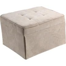 Atlantic Home Collection Schlafsofa Finn, wandelbar zum Loungesessel, Relaxliege und Gästebett, inkl. Kissen beige 80 cm x 43 cm x 70 cm