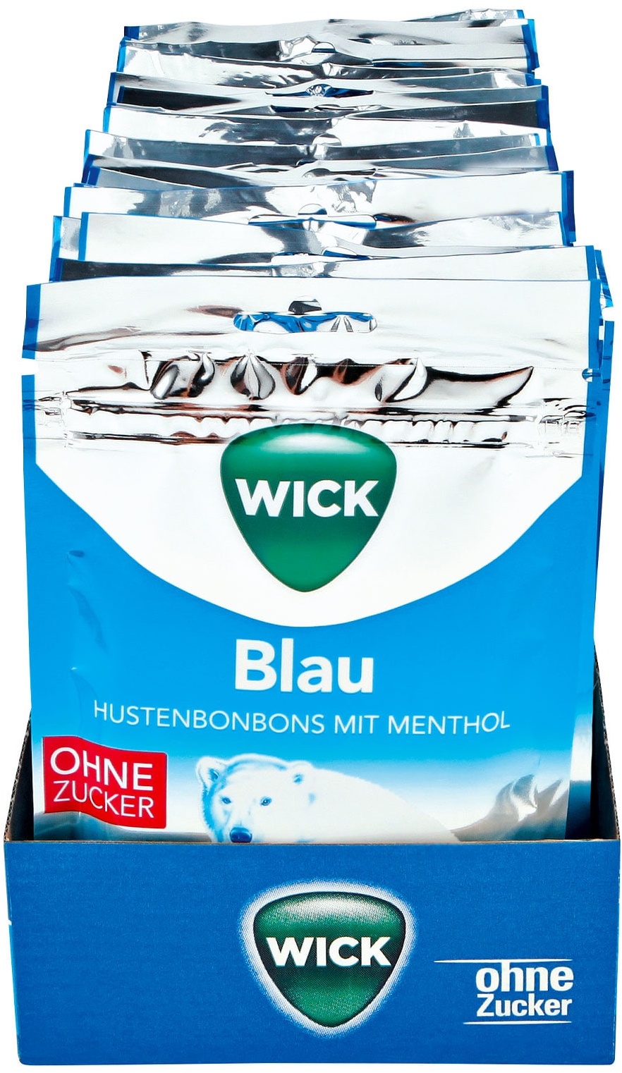 WICK Hustenbonbons ohne Zucker 72 g, 20er Pack