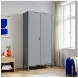 [en.casa] Esteli Kleiderschrank 170 x 80 x 45 cm Grau