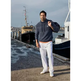 Jan Vanderstorm Rundhalspullover Blau 4XL