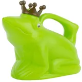 Esschert Design Gießkanne, Froschkönig grün aus Kunststoff, ca. 24 cm x 12 cm x 20 cm