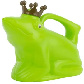 Esschert Design Gießkanne, Froschkönig grün aus Kunststoff, ca. 24 cm x 12 cm x 20 cm
