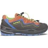 Lowa Robin EVO GTX Low (wasserdicht, Veloursleder) graphitgrau/blau Kinder