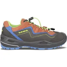 Lowa Robin EVO GTX Low (wasserdicht, Veloursleder) graphitgrau/blau Kinder