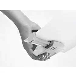 Leitz Kleiner Büro Locher aus Metall, 16 Blatt, Anschlagschiene mit Formatangaben, Ergonomisches Design, blau, 50380035