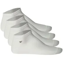 Tom Tailor Unisex Socken, 4er Pack - Basic, Sneakersocken, einfarbig Weiß 35-38