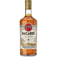 BACARDÍ Añejo 4 Jahre alter Premium Caribbean Rum, im Eichenfass gereifter Karibik-Rum, 4 Jahre unter karibischer Sonne gelagert, ideal als Geschenk, 40% Vol., 70 cl/700 ml