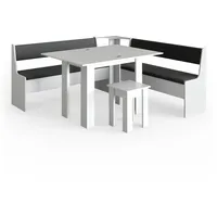 Vicco Eckbankgruppe Roman Weiß 180x180cm Esszimmergruppe Eckbank Sitzgruppe