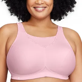 GLAMORISE Große Größen Plusgröße Bustier Sport-BH mit bestem Halt ohne Bügel Nr. 1066 - 100J