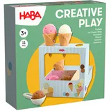 HABA 2012316001 - Creative Play Eisdiele, 11-teilig, Zubehör für Kaufladen/Spielküche
