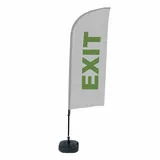 Showdown Displays Set Beachflag Exit Grau/Schwarz