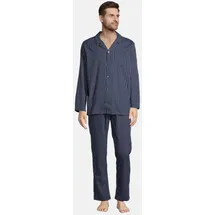 Seidensticker Pyjama Classic Twill Blau M (50)