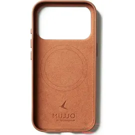 Mujjo iPhone 17 Pro Lederhülle Braun