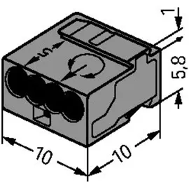 WAGO GmbH& Co. KG Verbindungsdosenklemme 243-204