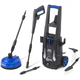 AR BLUE CLEAN Hochdruckreiniger e-1600P mit Patio Cleaner und Feste Bürste (1600 W, 125 bar, 420 l/h)