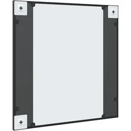 vidaXL Wandspiegel Schwarz 60x60 cm Quadratisch Eisen