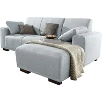 Home Affaire Ecksofa »Bornholm incl. 2 Kissen, Stellmaße 234x162 cm L-Form«, Recamiere wahlweise links oder rechts bestellbar grau