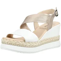 Nero Giardini Keilsandalette Damen Weiß/Gold 40