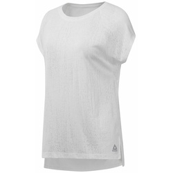 Ärmelloses Damen-T-Shirt Reebok Burnout Weiß – XS