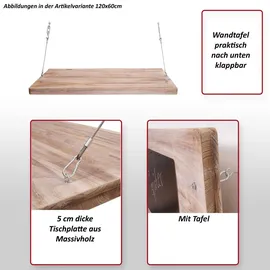 MCW Wandtisch 120 x 62 x 46 cm braun