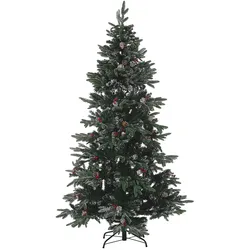 Künstlicher Weihnachtsbaum mit Schnee bestreut 180 cm grün DENALI