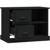 vidaXL Nachtschrank 60 x 35,5 x 45 cm Schwarz