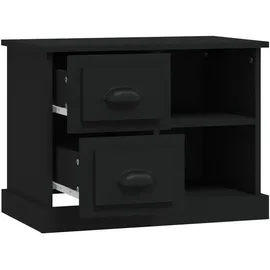 vidaXL Nachtschrank 60 x 35,5 x 45 cm Schwarz