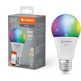 LEDVANCE Smart+ WiFi LED-Lampe Kolbenform E27/10W 806lm RGBW Farbwechsel