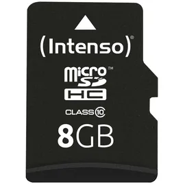 Intenso microSD Class 10 8 GB + microSD-Adapter