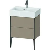 Duravit XViu Waschtisch-Unterschrank XV44580B275 58,4x38,4x49,3cm, 2 Auszüge, schwarz matt,
