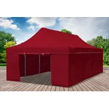 Faltpavillon Faltzelt Pavillon 4x8m Bordeaux Gartenzelt Klappzelt Wasserdicht