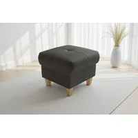 sit&more Polsterhocker Pamela, Leder, B: 58 cm (1 St), mit praktischen Stauraum, hochwertige Qualität, verschiedene Farben grau