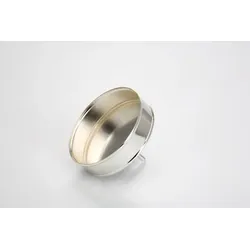 Adventskranz-Kerzenhalter mit Spitze Ø 7,5 cm versilbert und anlaufgeschützt