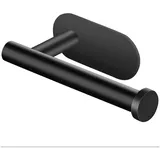 Toilettenpapierhalter, Selbstklebender Toilettenpapierhalter, Schwarzer Toilettenpapierhalter, Wandmontierter Toilettenpapierhalter Ohne Bohren, Toilettenpapierhalter In