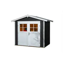Weka Massivholz-Gartenhaus Sören Plus 2,8 x 2,29 x 2,3 m anthrazit