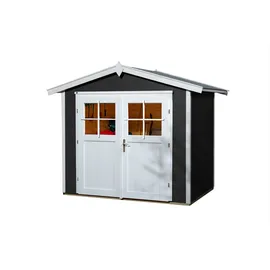 Weka Massivholz-Gartenhaus Sören Plus 2,8 x 2,29 x 2,3 m anthrazit