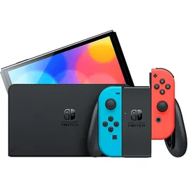 Nintendo Switch OLED-Modell neon-blau/neon-rot