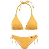 Buffalo Triangel-Bikini »Romance«, gelb