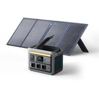 Anker SOLIX C800 Tragbare Powerstation mit 100W Solarpanel, 1200W (1600W Spitzenleistung) Solargenerator, 100% Akku in 58 Min., 768Wh LiFePO4 Akkus für Camping, Wohnmobil, RV, Reisen, Stromausfall