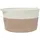vidaXL Aufbewahrungskorb Ø40 x 25 cm Braun/Weiß Baumwolle